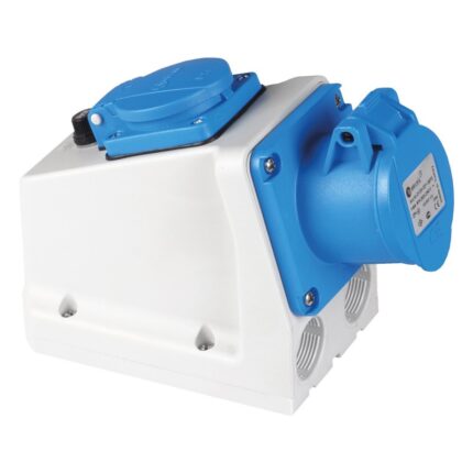 Комбиниран монофазен индустриален контакт 32A + Schuko 7.4kW – TP Elektrik COMBI