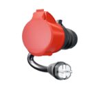 go-eCharger адаптер Шуко 16A към CEE 32A 3.7 kW (червен) - Image 3