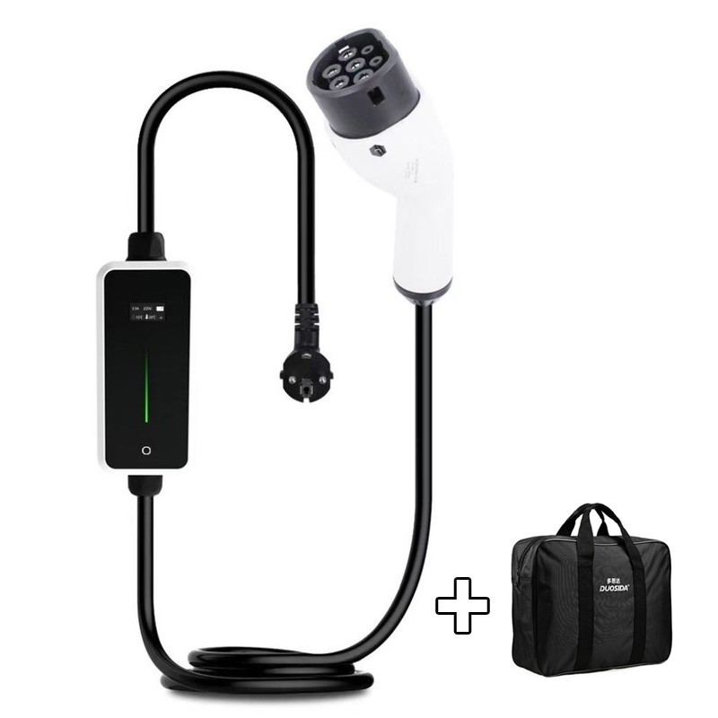 kabel-za-zarejdane-na-elektromobil-domashen-kontakt-tip-2-kum-schuko-s-chanta-1-1.jpg Duosida V3 мобилно зарядно Schuko към Тип 2 | 3,7 kW | 16 A | 5,5 м