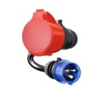 go-eCharger адаптер CEE 230V 16A (син) към CEE 400V 32A (червен), 3.7 kW - Image 2