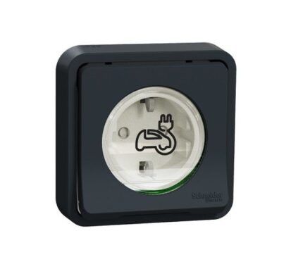 Schneider Mureva Styl EV Шуко контакт 3.7 kW / 16 A – антрацит, скрит монтаж