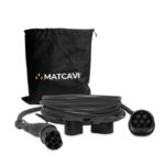 Кабел за зареждане Matcavi Тип 2 | 22 kW | 32 A | 8 м | черен