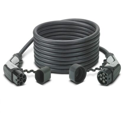Кабел за зареждане PhoenixContact Тип 2 – 22 kW / 32 A / 7 м / черен